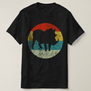 T-shirt phacochère rétro silhouette vintage les années 70