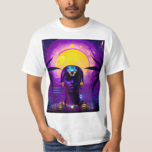 T-shirt Pharaon Synthwave
