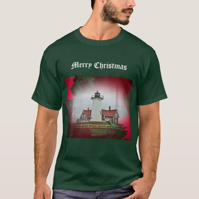 T-shirt Phare de Christmas Nobska Point (Devant)
