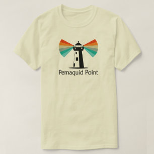 T-shirt Phare de Pemaquid Point Arc-en-ciel