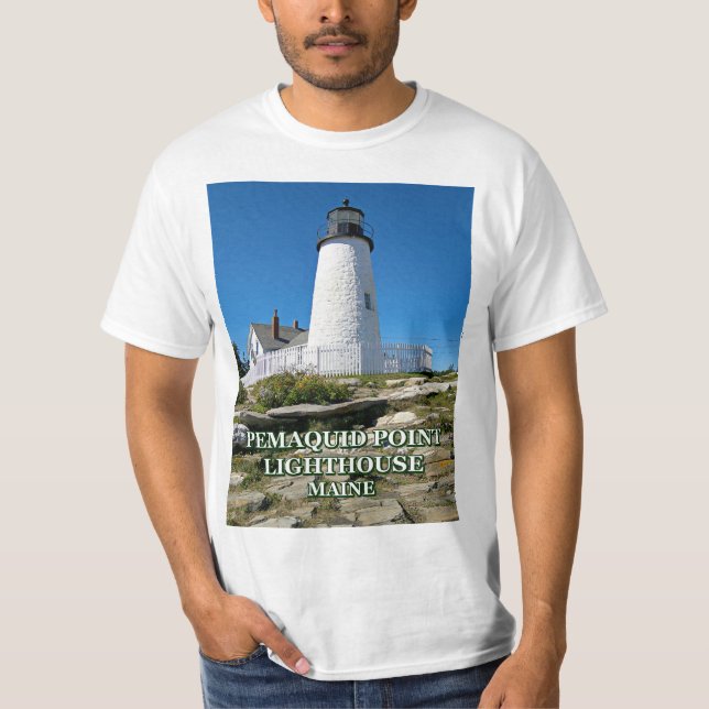 T-shirt Phare de Pemaquid Point, Maine (Devant)