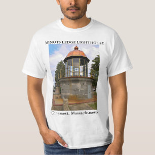 T-shirt Phare de rebord de Minots, Cohassett le
