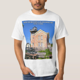 T-shirt Phare de Saugerties, Hudson River New York