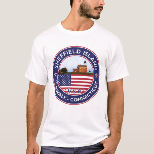 T-shirt Phare de Sheffield Island, Norwalk, Connecticut