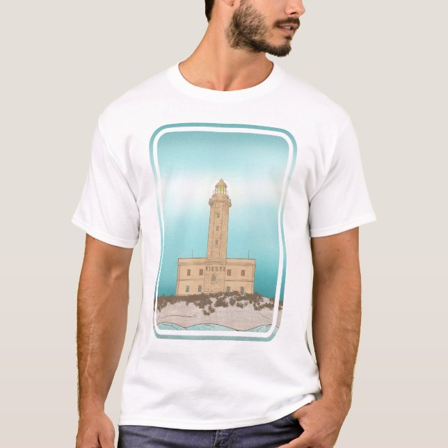 T-shirt Phare de Vieste Italie (Devant)