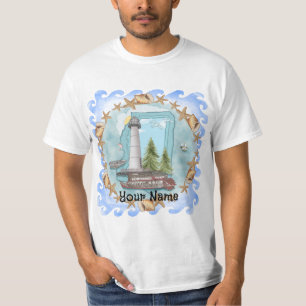 T-shirt Phare des coquilles du Mississippi 