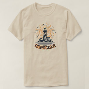 T-shirt Phare d'Ocracoke en Caroline du Nord au lever du s