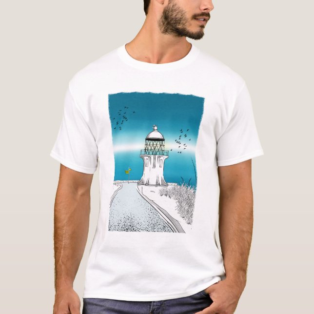 T-shirt Phare du Cap Reinga Northland NZ (Devant)