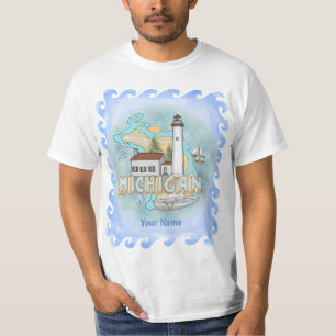T-shirt Phare du Michigan