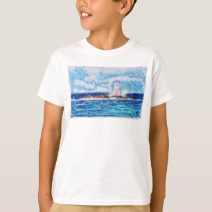 T-shirt Phare en bleu