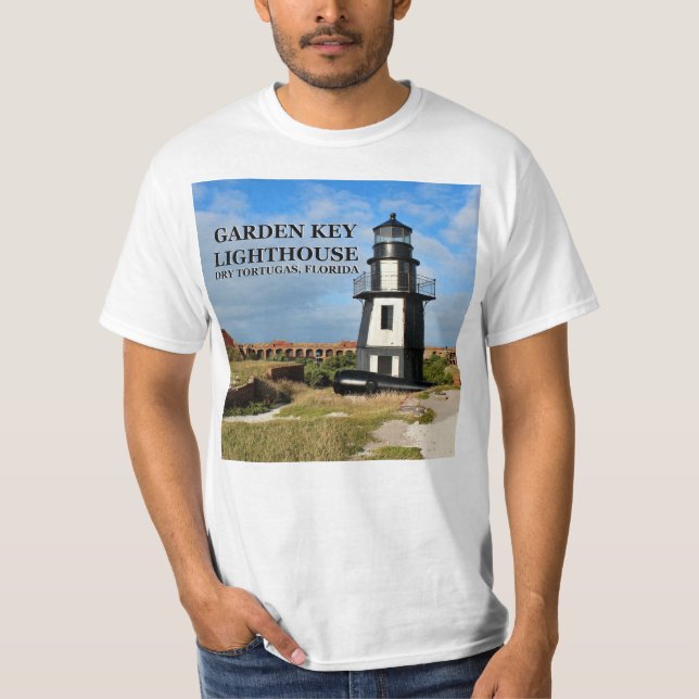 T-shirt Phare Garden Key, Tortugas Sec, Floride (Devant)