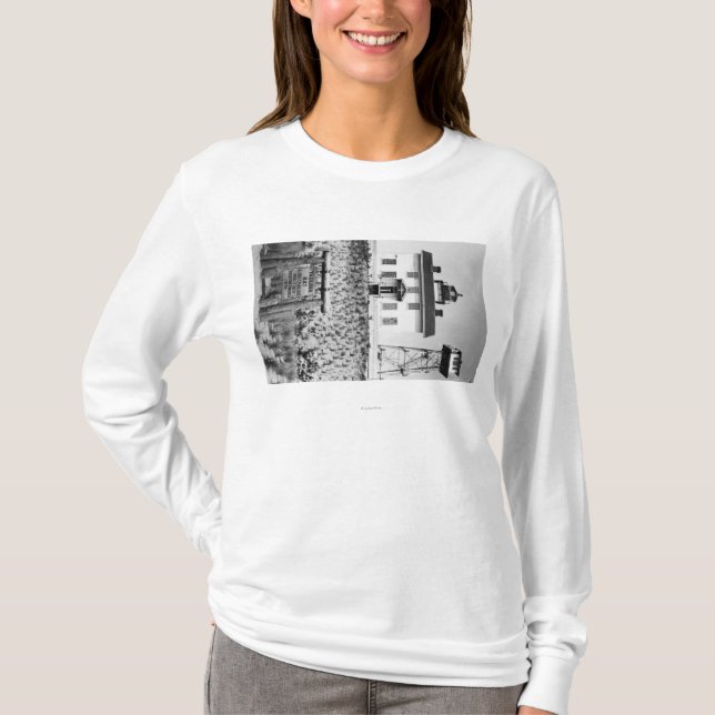 T-shirt Phare PhotographYaquina de baie de Yaquina, OU (Devant)