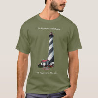 T-shirt phare St. Augustine lettrage blanc