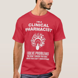 T-SHIRT PHARMACIEN CLINIQUE RÉSOUDRE LES PROBLÈMES BLANC 1