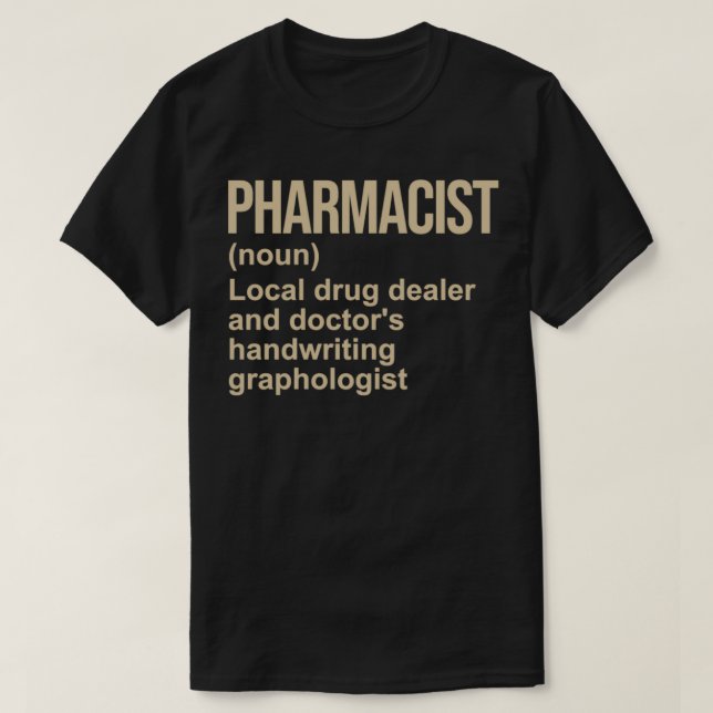 T-shirt Pharmacien Définition 1 (Design devant)