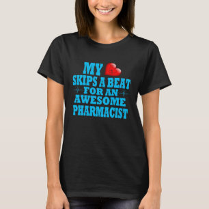 T-shirt Pharmacien Valentines Prescription Docteur Aimé Su