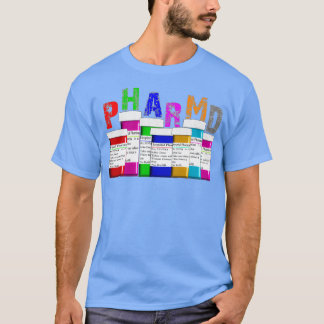 T-shirt Pharmaciste PharmD Bouteilles d'ordonnance 1