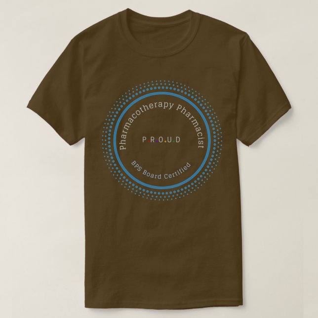 T-shirt Pharmacothérapie Pharmacienne BPS Board Certified  (Design devant)