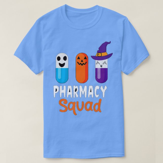 T-shirt Pharmacy Squad Halloween Pills Costumes (Design devant)