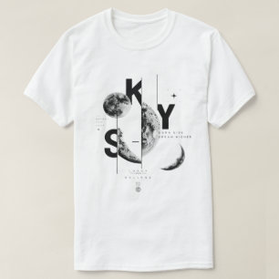T-Shirt Phase Lunaire Ciel