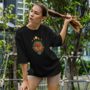 T-shirt Phases de la lune Mandala Nature