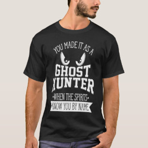 T-shirt Phasmophobie Chasseur fantôme Paranormal Enquêteur