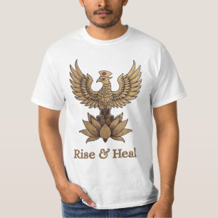 T-shirt Phénix de guérison - "De la guérison des flammes,