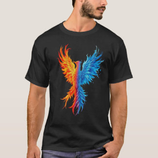 T-shirt Phénix Fantastique de Feu et de Glace Épique