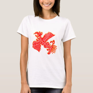 T-shirt Phénix rouge flamboyant