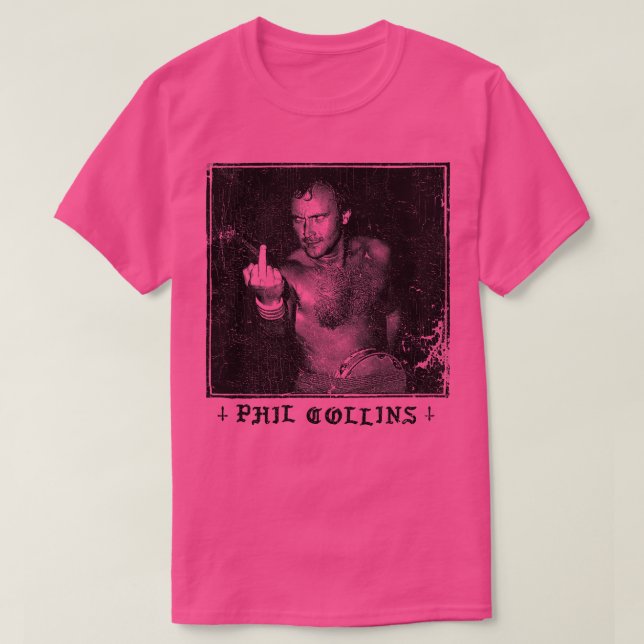 T-shirt Phil Collins Ventilateur Punksthétique Design d'ar (Design devant)