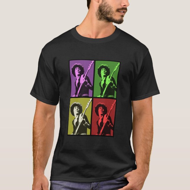 T-shirt Phil Lynott Thin Lizzy Pop Art Classic (Devant)