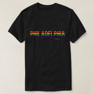 T-shirt Philadelphia Pride drapeau arc-en-ciel