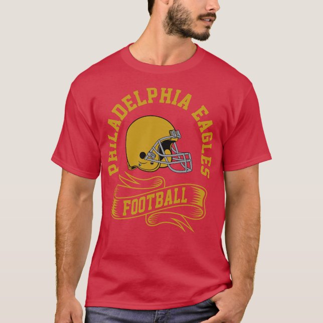 T-shirt Philadelphia Retro Helmet (Devant)