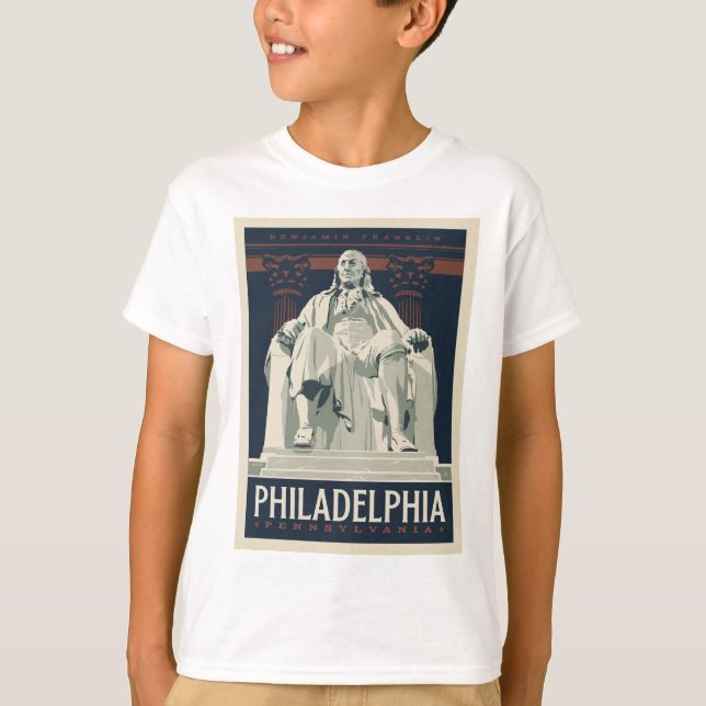 T-shirt Philadelphie | Institut Benjamin Franklin (Devant)
