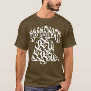 T-shirt PHILADELPHIE LIBERTÉ BELL LOVE Philly City Skyline