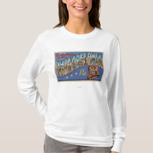 T-shirt Philadelphie, Pennsylvanie - grande lettre