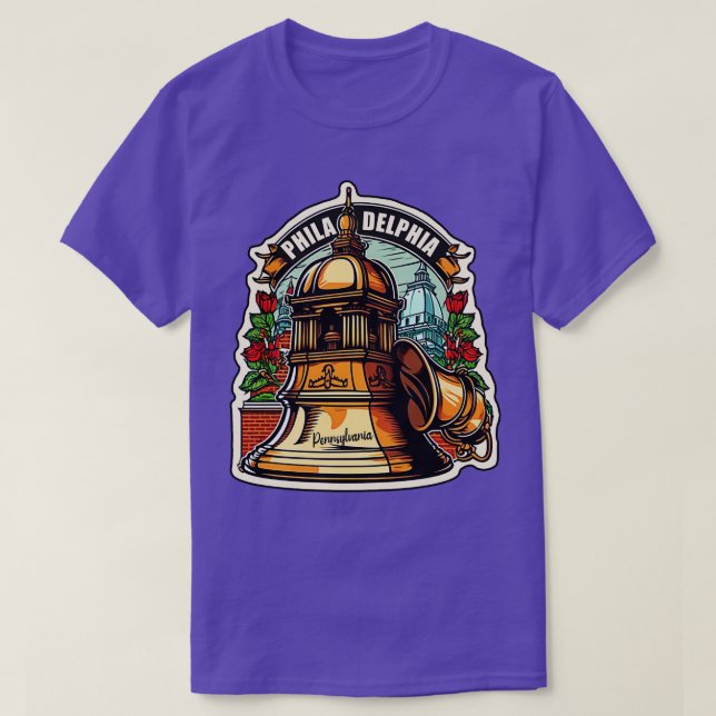 T-shirt Philadelphie Pennsylvanie Liberty Bell (Design devant)
