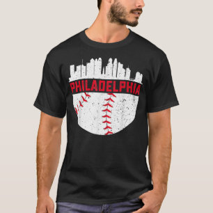 T-shirt Philadelphie vintage Skyline Baseball Retro Philly