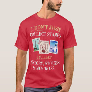 T-shirt Philatélique Collecte De Timbres