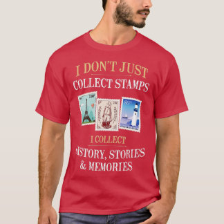 T-shirt Philatélique Collecte De Timbres