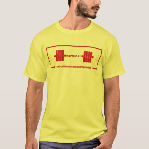 T-shirt Philippiens 4:13 Christian Barbell Force