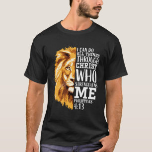 T-shirt Philippiens 4:13 Verse chrétien Dons Religieux