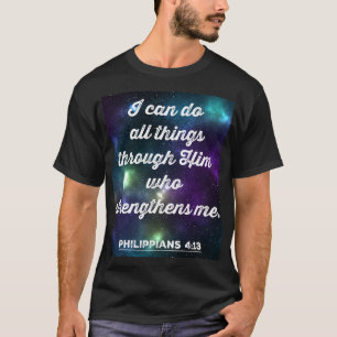T-shirt Philippiens 4:13 Verse de la Bible