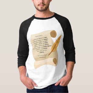 T-shirt Philippiens 4:8 KJV Bible Citation Scroll Hommes 3