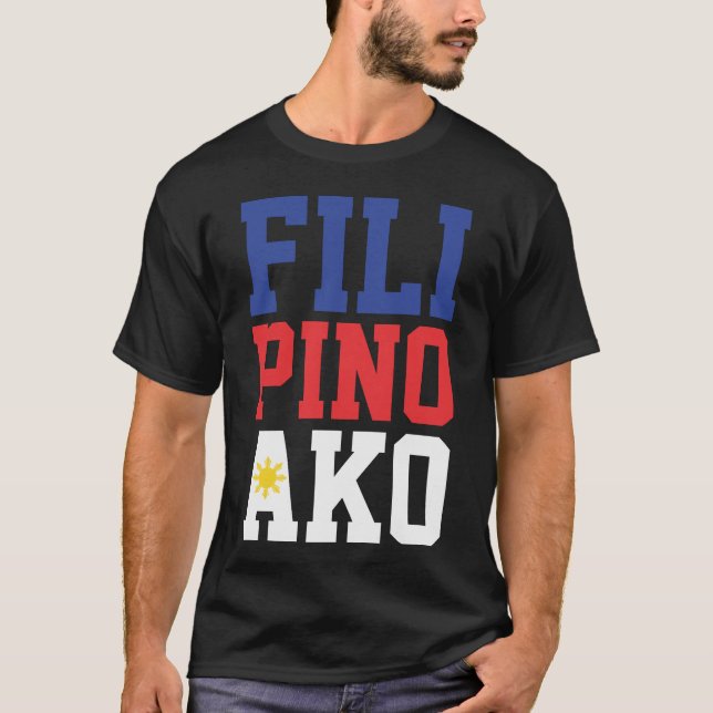 T-shirt Philippin Ako (avant et dos) (Devant)