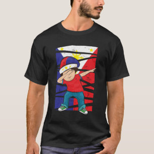 T-shirt Philippin philippin tamponnant de drapeau de