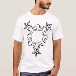 T-shirt Philippin Sun et chemise d'étoiles