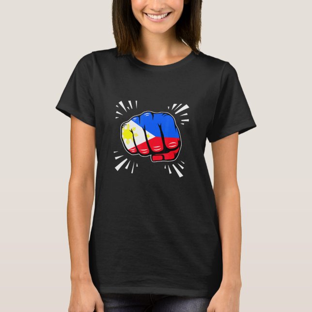 T-shirt Philippine Drapeau philippin Pi américain philippi (Devant)