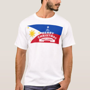 T-shirt Philippine Flag Christmas : Joyeux Noël & Meilleur