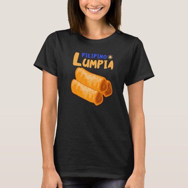 T-shirt Philippine Lumpia Philippines Drapeau alimentaire  (Devant)